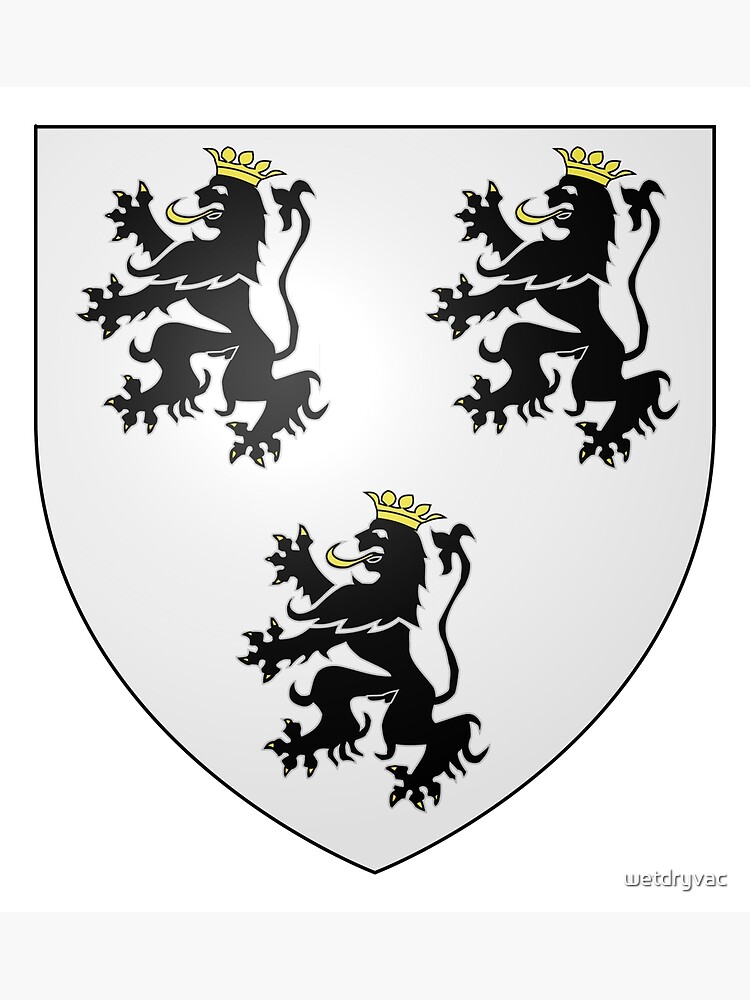 French France Coat of Arms 0888 Blason Charles de Hallwin v v by wetdryvac