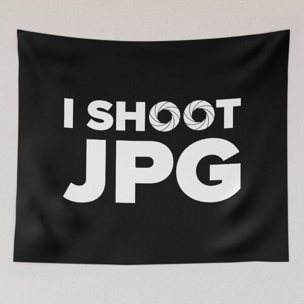 Item preview, I Shoot JPG V1 (White Text) designed and sold by STUDIO-72.