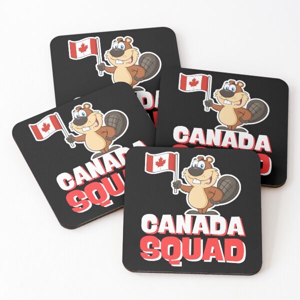 Artikelvorschau, Happy Canada Day Beaver Squad Lustige kanadische Ahornflagge entworfen und verkauft von BunBuntheDog-.