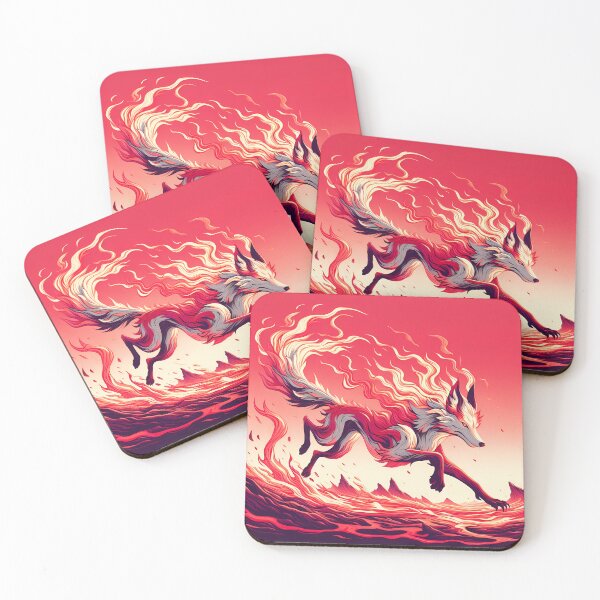 Item preview, Elegant Lava Fire Wolf, Ai Generated Art  designed and sold by ACC .