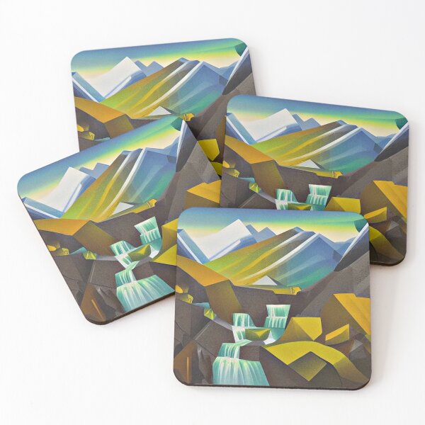 Item preview, Landscape with waterfall 1 designed and sold by George Hutton Hunter.