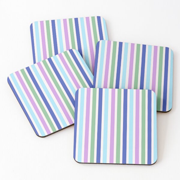 Item preview, Striped Serenity: Blue, Purple, Green Harmony designed and sold by herloque.