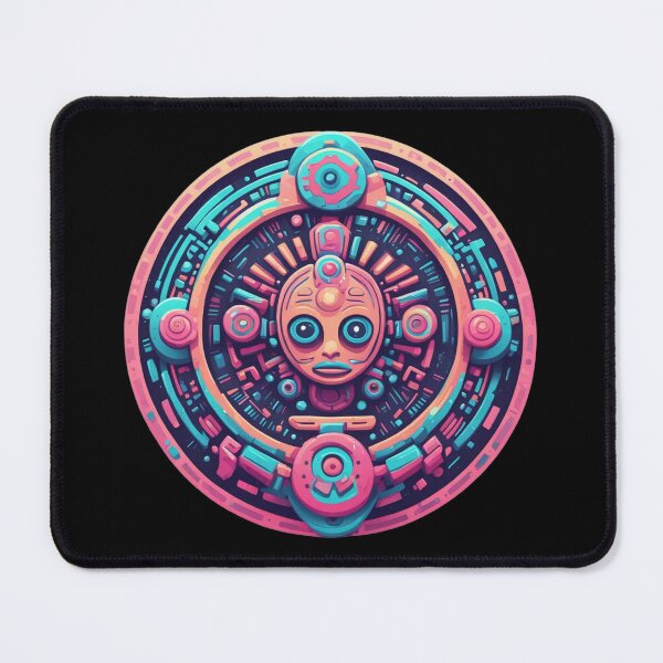 Item preview, Kawaii Cute Tribal Disc, Mayan Design, Pastel Goth designed and sold by Burn-Ego.