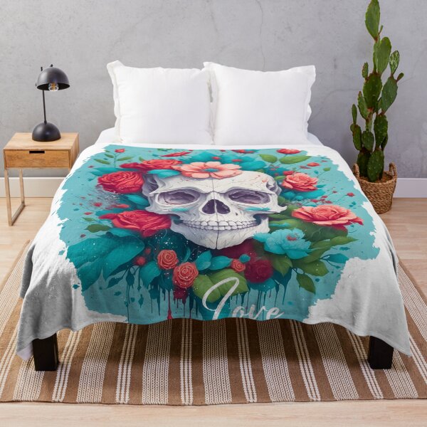 Item preview, A Romantic Skull with Flowers designed and sold by Magic-almix.