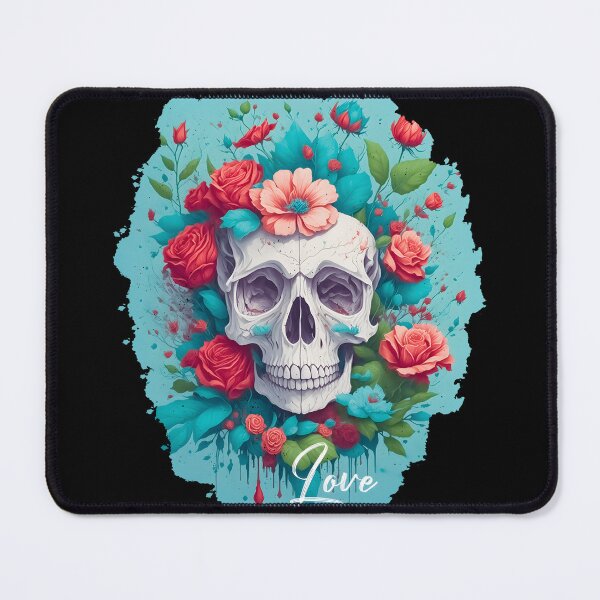 Item preview, A Romantic Skull with Flowers designed and sold by Magic-almix.
