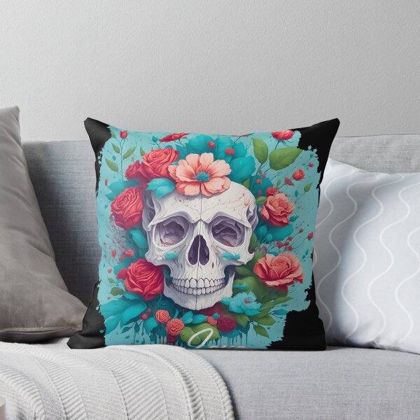 Item preview, A Romantic Skull with Flowers designed and sold by Magic-almix.