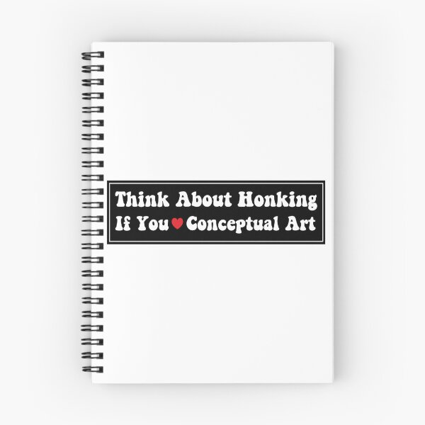 Item preview, Think About Honking If You Love Conceptual Art Funny Bumper designed and sold by fanky-bumper.