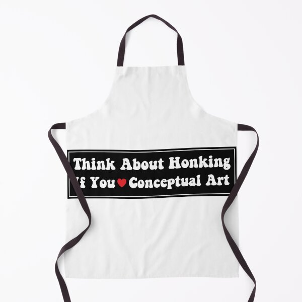Item preview, Think About Honking If You Love Conceptual Art Funny Bumper designed and sold by fanky-bumper.