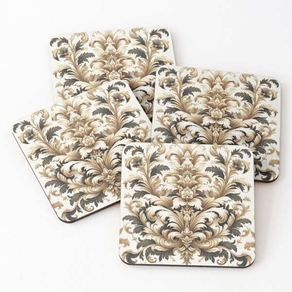 Item preview, Gold & Cream Damask designed and sold by DesignsByPrnces.