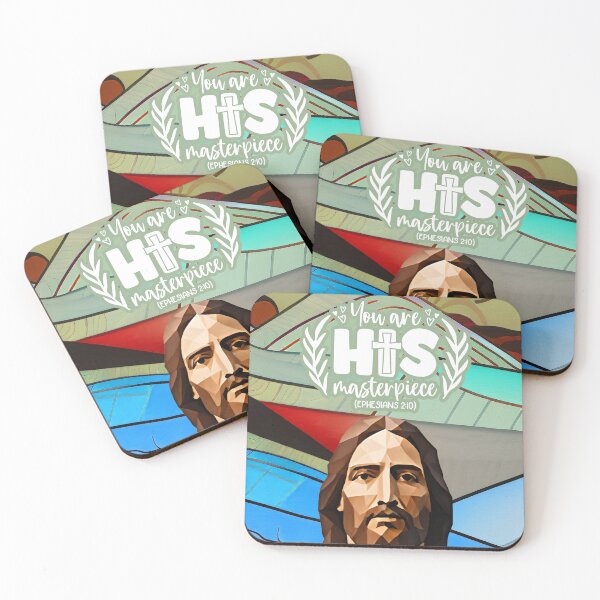 Item preview, Bible verses about strength - Ephesians 2:10 - Blue Abstract Mountain Art designed and sold by SpartanDStore.