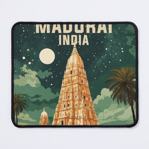 Item preview, Madurai India Vintage Travel Tourism designed and sold by TravelersGems.