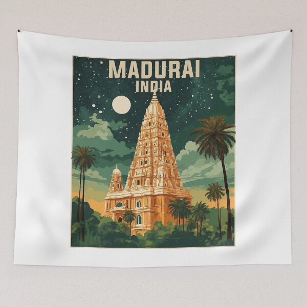 Artikelvorschau, Madurai Indien Vintage Reisetourismus entworfen und verkauft von TravelersGems.