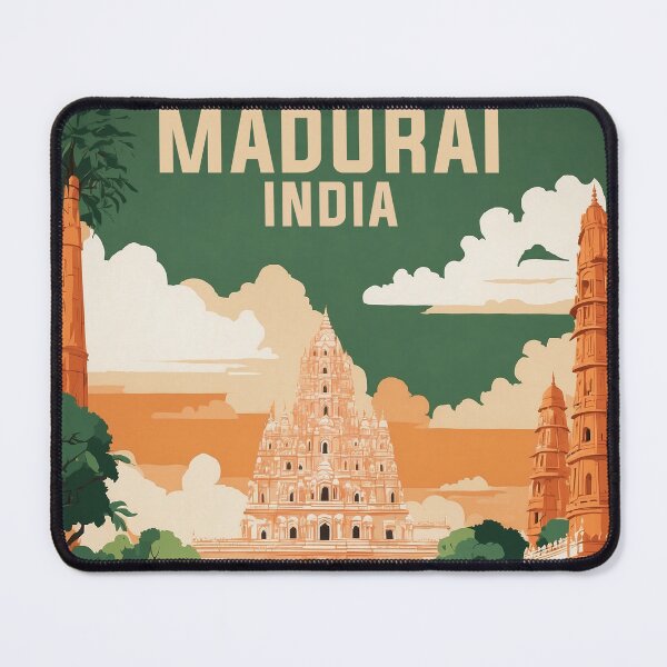 Item preview, Madurai India Vintage Travel Tourism designed and sold by TravelersGems.