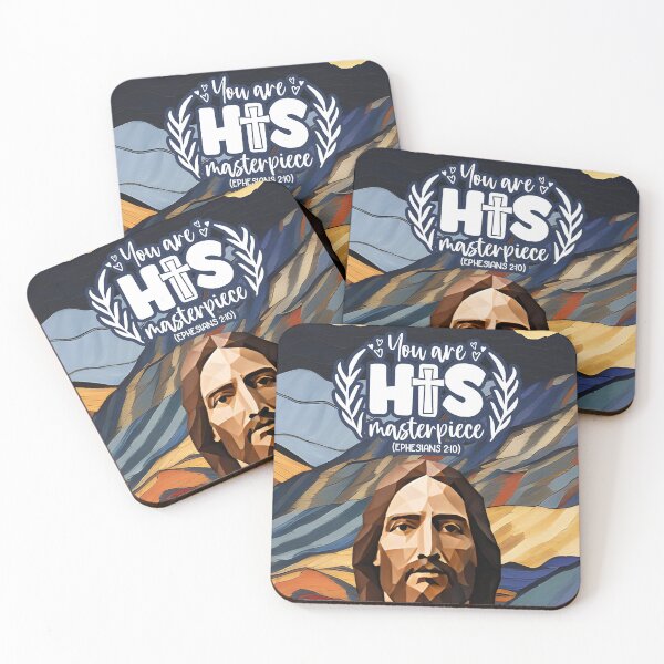 Item preview, Bible verses about strength - Ephesians 2:10 - Sunset Abstract Mountain Art designed and sold by SpartanDStore.