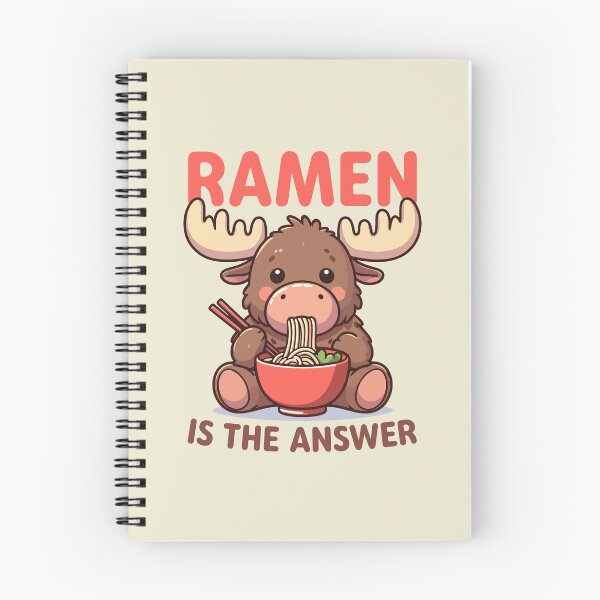 Item preview, Moose Eating Ramen Noodles Food designed and sold by RareBunny.
