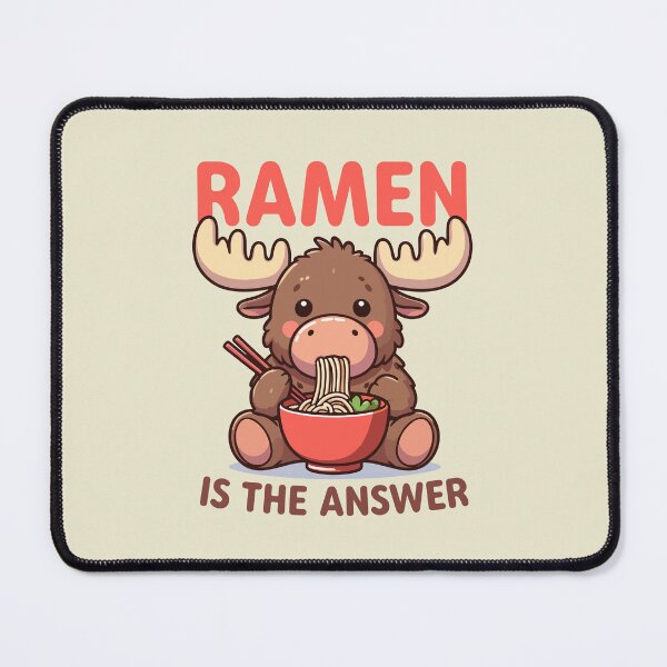 Item preview, Moose Eating Ramen Noodles Food designed and sold by RareBunny.