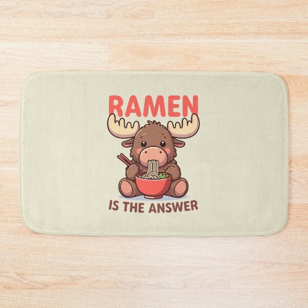 Item preview, Moose Eating Ramen Noodles Food designed and sold by RareBunny.
