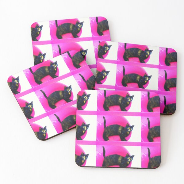 Item preview,  Cat photography posing on a pink chair designed and sold by Carré Comme Orange.