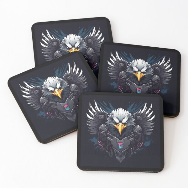 Item preview, American Cyberpunk Eagle, Heroic, Abstract, Military designed and sold by Burn-Ego.