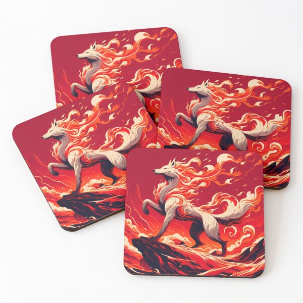 Item preview, Elegant Lava Fire Wolf, Ai Generated Art  designed and sold by ACC .