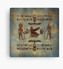 Hieroglyphs Canvas Print