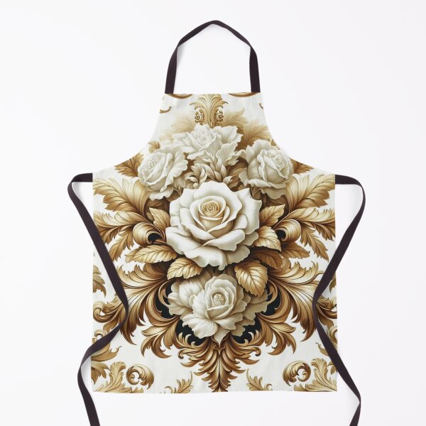 Item preview, Gold & Cream Damask With Roses designed and sold by DesignsByPrnces.