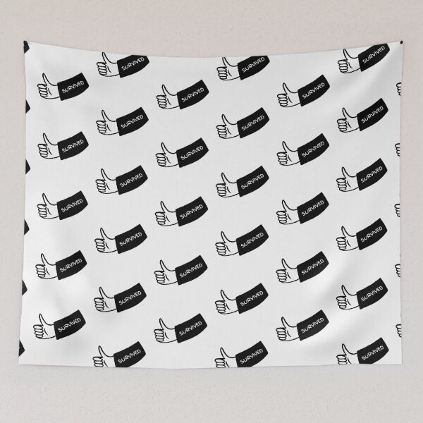 Item preview, Survived Thumbs Up design designed and sold by SimplyMots.
