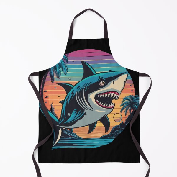 Item preview, cool retro shark in sunglasses designed and sold by MABROTH.