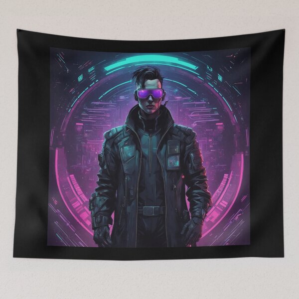 Item preview, Cyberpunk Hacker, Unique Dark Character designed and sold by Burn-Ego.