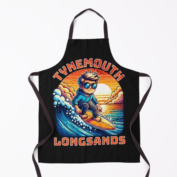 Item preview, Tynemouth Longsands Cartoon Surfer (grunge) designed and sold by MerchByCraig.