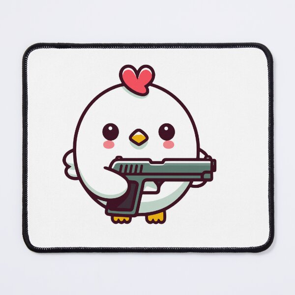 Item preview, Cute chicken with gun designed and sold by SekoOne.