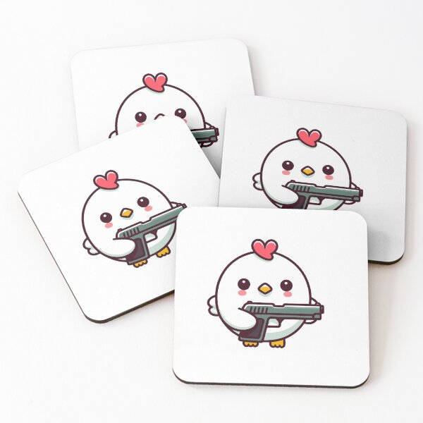 Item preview, Cute chicken with gun designed and sold by SekoOne.