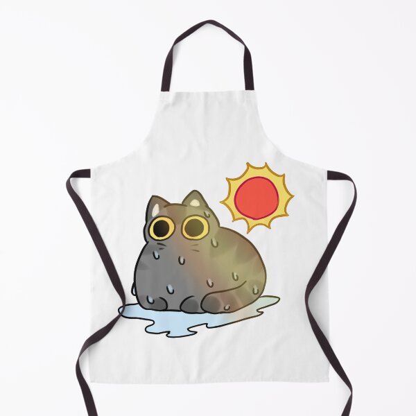 Item preview, Cute cat encounters very hot weather designed and sold by Little KAIJU.