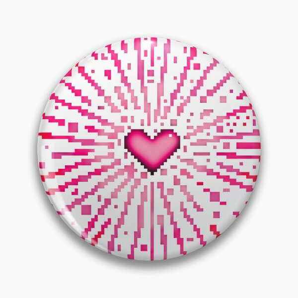 Artikelvorschau, Valentines Pixelated pink heart explosion from ByteMode entworfen und verkauft von ByteMode.