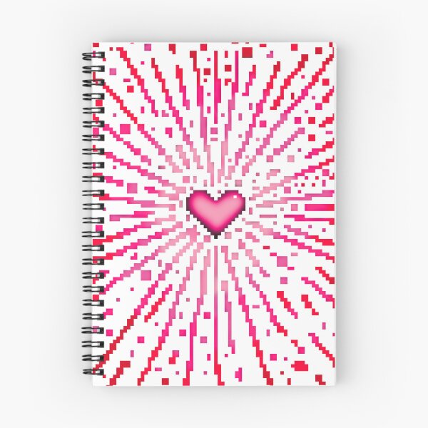 Item preview, Valentines Pixelated pink heart explosion from ByteMode designed and sold by ByteMode.