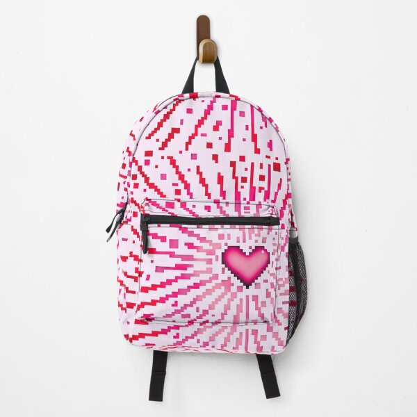 Item preview, Valentines Pixelated pink heart explosion from ByteMode designed and sold by ByteMode.