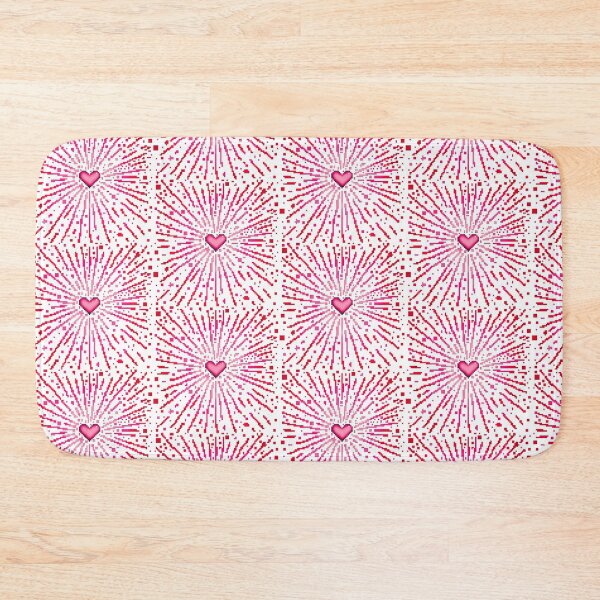 Item preview, Valentines Pixelated pink heart explosion from ByteMode designed and sold by ByteMode.