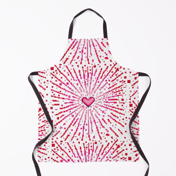 Item preview, Valentines Pixelated pink heart explosion from ByteMode designed and sold by ByteMode.