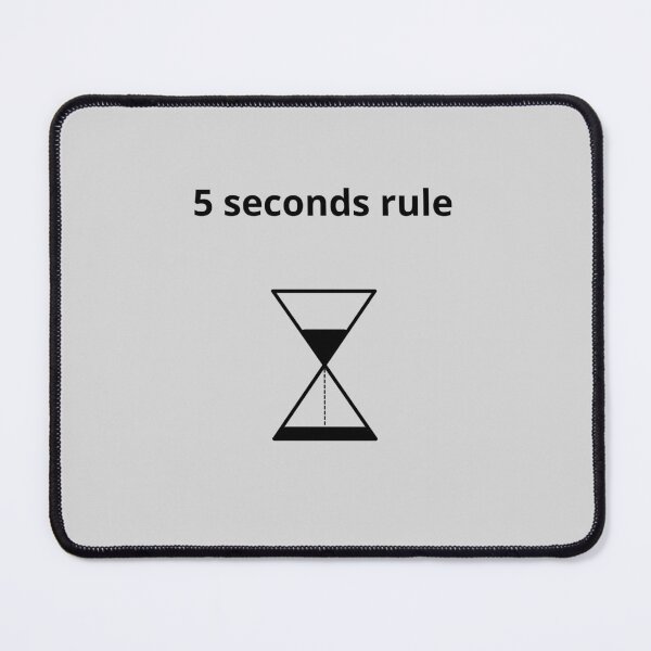Item preview, Inspirational '5 Second Rule' Poster designed and sold by M-T-Power.