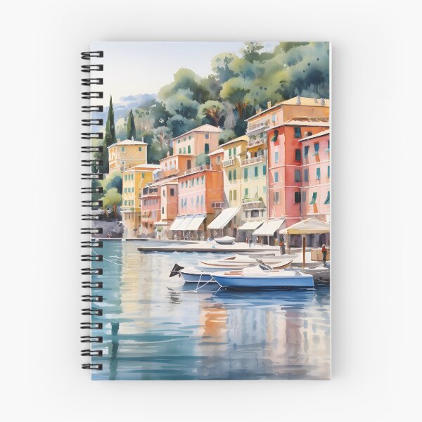 Item preview, Portofino watercolor painting, Italy souvenir, Italian travel, Italian city, Liguria designed and sold by SpettacolArte.