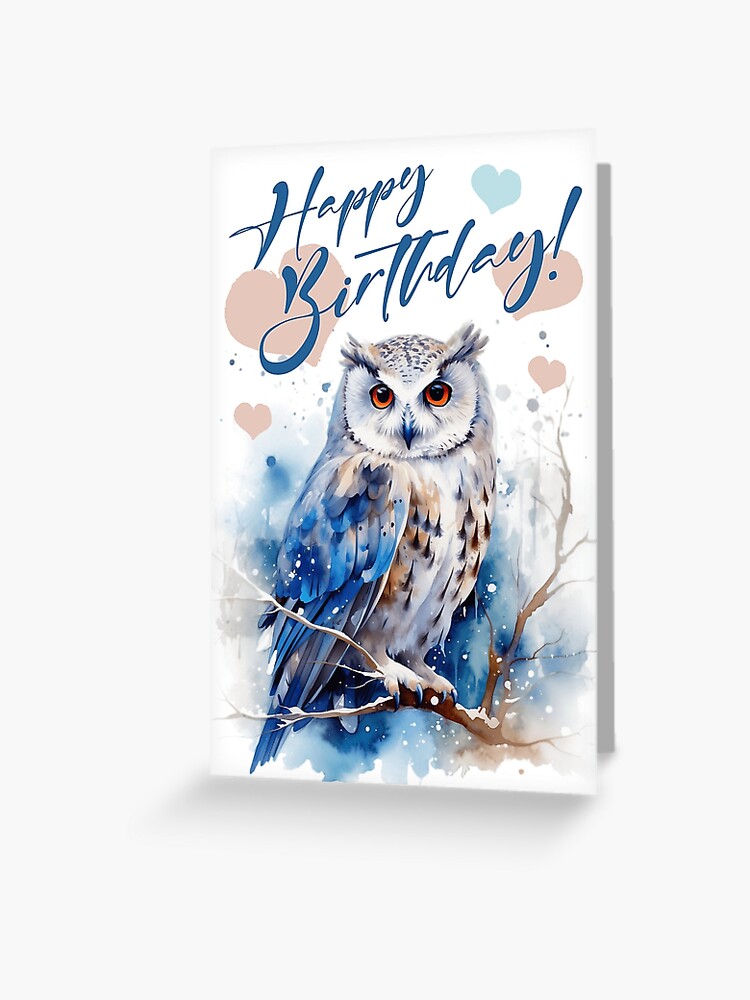 Wee Blue Coo - Tarjeta De Felicitación, Diseño De Oso De Peluche