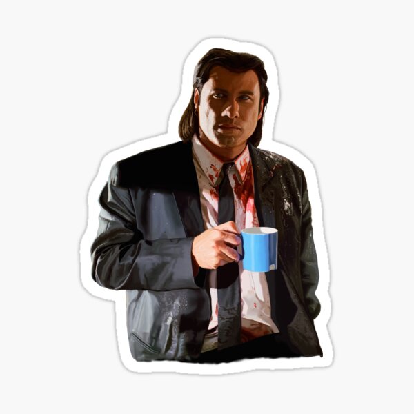 Artikel-Vorschau von Vincent Vega beim Kaffeetrinken, designt und verkauft von Compelling2011.