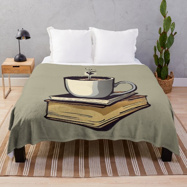 Item preview, Books and Coffee Cup designed and sold by FarmOfCuties.