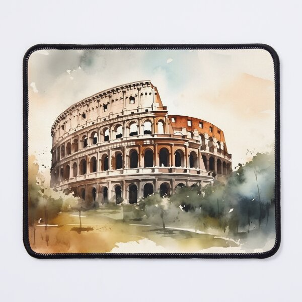 Item preview, Rome Colosseum watercolor painting, Rome monument, Rome souvenir, Rome travel, Italian city, Roman art designed and sold by SpettacolArte.