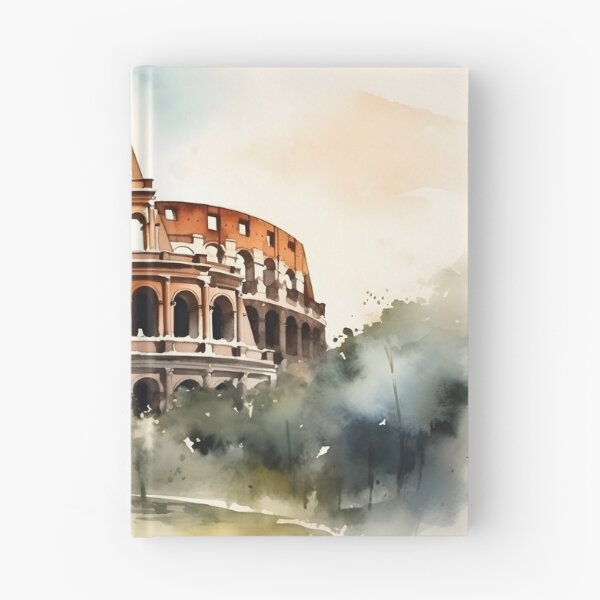Artikelvorschau, Aquarellmalerei des Kolosseums in Rom, Denkmal von Rom, Souvenir aus Rom, Reise nach Rom, italienische Stadt, römische Kunst entworfen und verkauft von SpettacolArte.