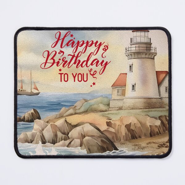 Item preview, Happy Birthday With Seascape Art designed and sold by hurmerinta.