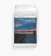 Sunset Watchers Duvet Cover