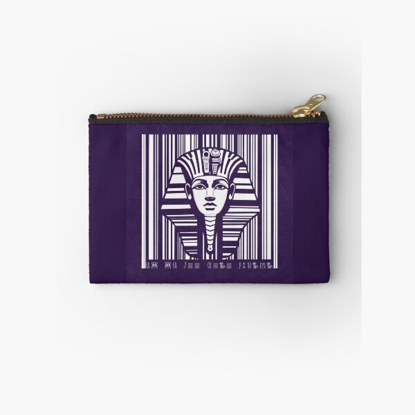 Item preview, Tutankhamun, barcode, hieroglyphs, vintage, ancient Egypt, purple designed and sold by art-of-egypt.