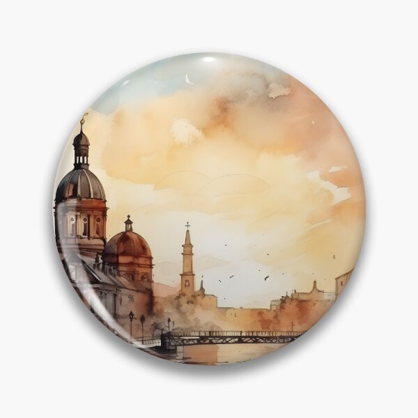 Item preview, Berlin cityscape watercolor painting, Berlin skyline, Berlin souvenir, Berlin travel, German city, Germany trip designed and sold by SpettacolArte.