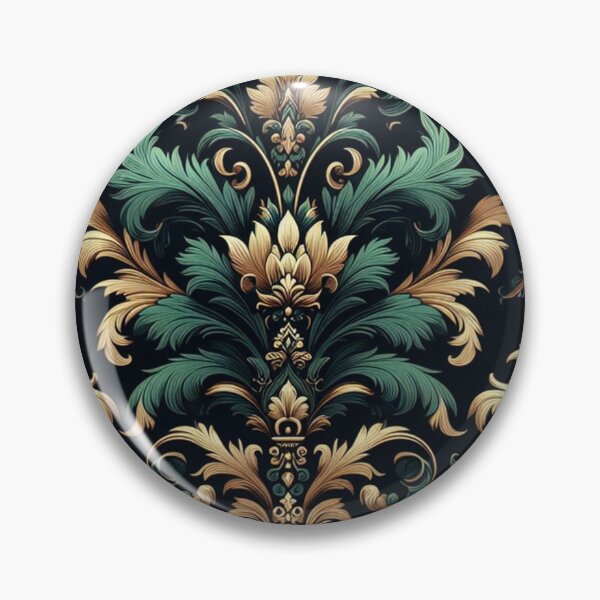 Item preview, Teal & Gold Damask designed and sold by DesignsByPrnces.